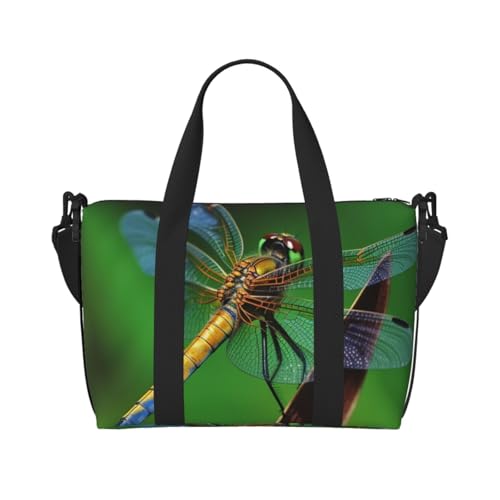 Reisetasche für Damen, große Schultertasche, Wochenendtasche, Übernachtungstasche, Sporttasche für Herren, Handgepäcktasche, Libellen-Gepäcktasche für Reiseutensilien Reisetasche für Damen, große Schultertasche, Wochenendtasche, Übernachtungstasche, Sporttasche für Herren, Handgepäcktasche, Libellen-Gepäcktasche für Reiseutensilien von NBSKSDLK