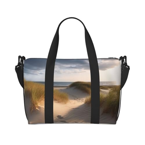 Reisetasche für Damen, große Schultertasche, Wochenendtasche, Übernachtungstasche, Sporttasche für Herren, Handgepäcktasche, Stranddünen, Gepäcktasche für Reiseutensilien Reisetasche für Damen, große Schultertasche, Wochenendtasche, Übernachtungstasche, Sporttasche für Herren, Handgepäcktasche, Stranddünen, Gepäcktasche für Reiseutensilien von NBSKSDLK