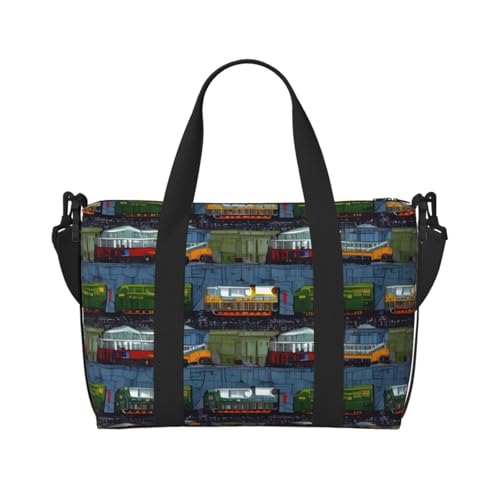 Reisetasche für Damen, große Schultertasche, Wochenendtasche, Übernachtungstasche, Sporttasche für Herren, Handgepäcktasche, Zugautos, Gepäcktasche für Reiseutensilien von NBSKSDLK