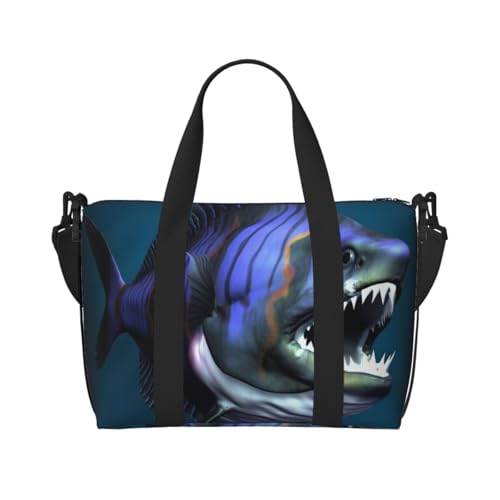 Reisetasche für Damen, große Schultertasche, Wochenendtasche, Übernachtungstasche, Sporttasche für Herren, Handgepäcktasche, coole Fisch-Gepäcktasche für Reiseutensilien Reisetasche für Damen, große Schultertasche, Wochenendtasche, Übernachtungstasche, Sporttasche für Herren, Handgepäcktasche, coole Fisch-Gepäcktasche für Reiseutensilien von NBSKSDLK
