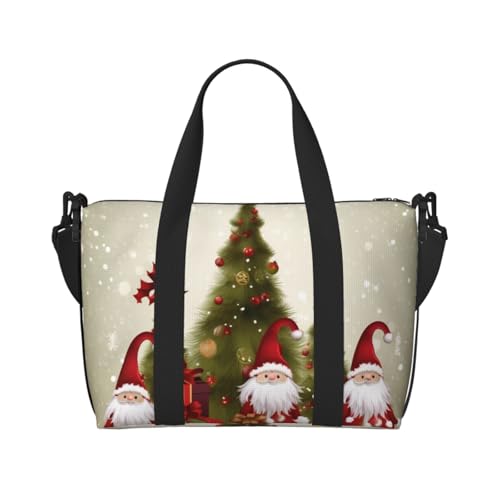 Reisetasche für Damen, große Schultertasche, Wochenendtasche, Übernachtungstasche, Sporttasche für Herren, Tragetasche, Frohe Weihnachten, Gepäcktasche für Reiseutensilien von NBSKSDLK