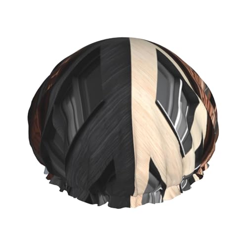 architecture Dachduschhaube für Damen und Herren, verstellbare wiederverwendbare Duschhaube, doppellagig, wasserdichte Badekappen, EVA-Futter, elastisches Band, Haarkappe für alle Haarlängen architecture Dachduschhaube für Damen und Herren, verstellbare wiederverwendbare Duschhaube, doppellagig, wasserdichte Badekappen, EVA-Futter, elastisches Band, Haarkappe für alle Haarlängen von NBSKSDLK