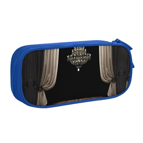 NBSNGSLS Federmäppchen mit Kronleuchter-Druck, stilvolles Federmäppchen – organisieren Sie Ihre Schreibwaren mit Eleganz, blau, Einheitsgröße, Kinderrucksack von NBSNGSLS