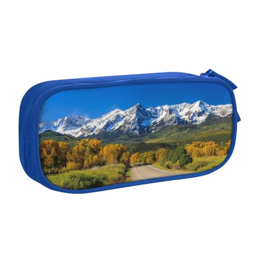 NBSNGSLS Federmäppchen mit Landstraßen-Motiv, stilvolles Federmäppchen – organisieren Sie Ihre Schreibwaren mit Eleganz, blau, Einheitsgröße, Kinderrucksack NBSNGSLS Federmäppchen mit Landstraßen-Motiv, stilvolles Federmäppchen – organisieren Sie Ihre Schreibwaren mit Eleganz, blau, Einheitsgröße, Kinderrucksack von NBSNGSLS