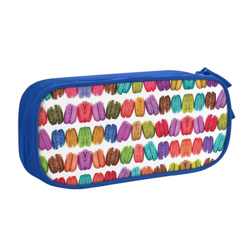 NBSNGSLS Federmäppchen mit Macaron-Keksgeschmack, stilvolles Federmäppchen – organisieren Sie Ihre Schreibwaren mit Eleganz, blau, Einheitsgröße, Kinderrucksack von NBSNGSLS