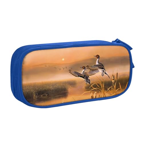 NBSNGSLS Federmäppchen mit Ölgemälde-Motiv, stilvolles Federmäppchen – Organisieren Sie Ihre Schreibwaren mit Eleganz, blau, Einheitsgröße, Kinderrucksack von NBSNGSLS