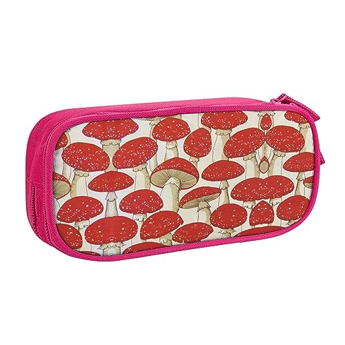NBSNGSLS Federmäppchen mit Pilzdruck, stilvolles Federmäppchen – Organisieren Sie Ihre Schreibwaren mit Eleganz, rose, Einheitsgröße, Kinderrucksack von NBSNGSLS