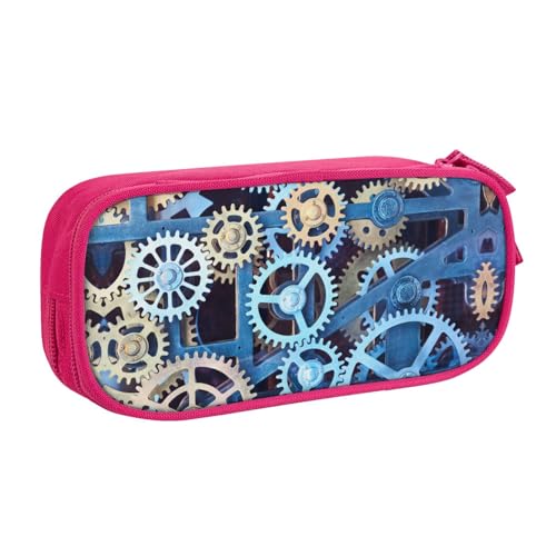 NBSNGSLS Federmäppchen mit Uhrzahnrädern, stilvolles Federmäppchen – organisieren Sie Ihre Schreibwaren mit Eleganz, rose, Einheitsgröße, Kinderrucksack von NBSNGSLS