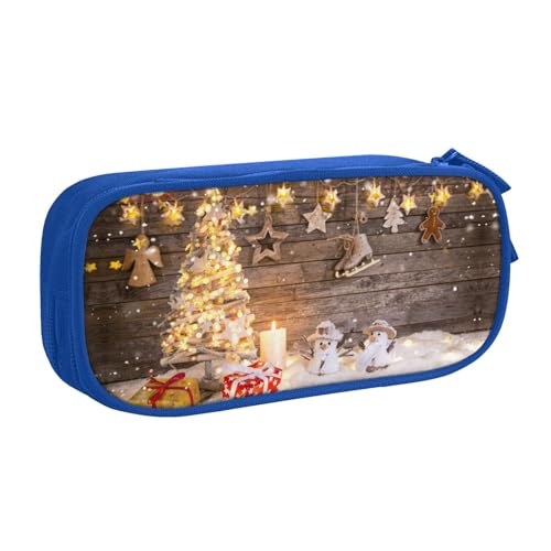 NBSNGSLS Federmäppchen mit Weihnachts- und Geschenkdruck, stilvolles Federmäppchen – organisieren Sie Ihre Schreibwaren mit Eleganz, blau, Einheitsgröße, Kinderrucksack von NBSNGSLS