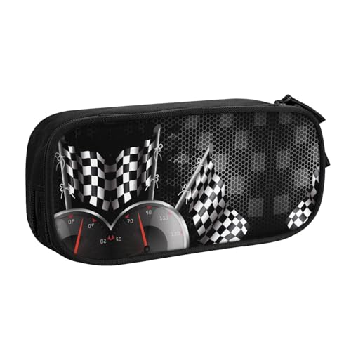 NBSNGSLS Federmäppchen mit karierter Flagge, stylisches Federmäppchen – Organisieren Sie Ihre Schreibwaren mit Eleganz, Schwarz , Einheitsgröße, Kinderrucksack NBSNGSLS Federmäppchen mit karierter Flagge, stylisches Federmäppchen – Organisieren Sie Ihre Schreibwaren mit Eleganz, Schwarz , Einheitsgröße, Kinderrucksack von NBSNGSLS