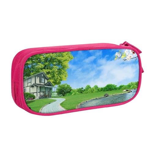 NBSNGSLS Federmäppchen mit natürlichem Druck, stilvolles Federmäppchen – organisieren Sie Ihre Schreibwaren mit Eleganz, rose, Einheitsgröße, Kinderrucksack von NBSNGSLS