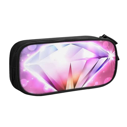 NBSNGSLS Hübsches Federmäppchen mit Diamant-Druck, stilvolles Federmäppchen – organisieren Sie Ihre Schreibwaren mit Eleganz, Schwarz , Einheitsgröße, Kinderrucksack von NBSNGSLS