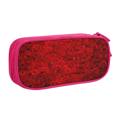 NBSNGSLS Rose repräsentiert Love Print Federmäppchen, stilvolles Druck-Federmäppchen – organisieren Sie Ihre Schreibwaren mit Eleganz, rose, Einheitsgröße, Kinderrucksack von NBSNGSLS
