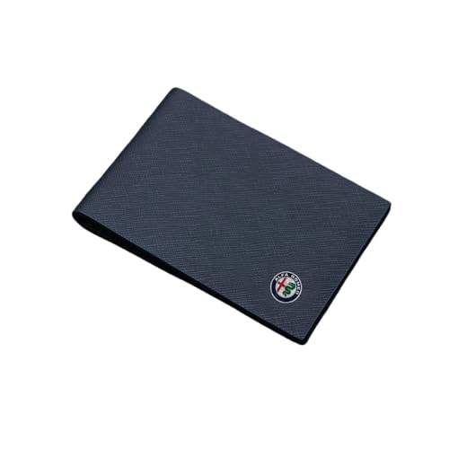 NBVGFGDF Herren Geldbörsen, für Alfa Romeo Stelvio Giulia Giulietta Sportiva Mito Herren Bifold Geldbörse Tragbare Kreditkarte Geldbörse Slim Wallet mit RFID Schutz von NBVGFGDF