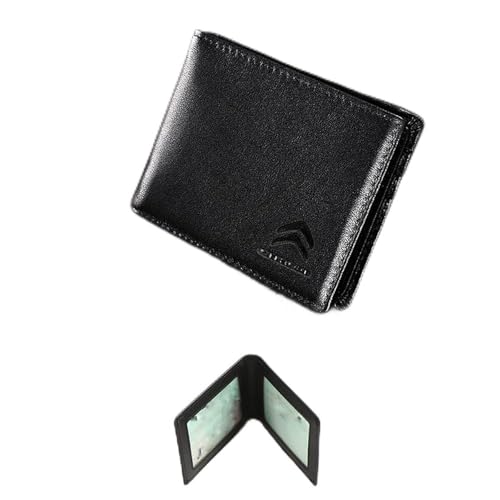 NBVGFGDF Herren Geldbörsen, für Citroen C1 C2 C3 C4 C5 C5X C6 C8 DS3 DS4 DS5 Herren Bifold Geldbörse Tragbare Kreditkarte Geldbörse Slim Wallet mit RFID Schutz,B-M von NBVGFGDF