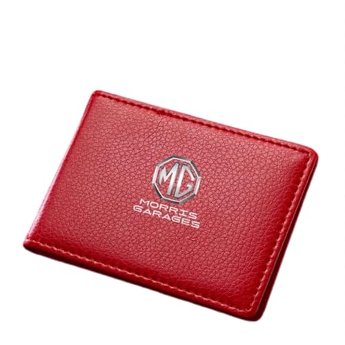 NBVGFGDF Herren Geldbörsen, für MG HS MG3 MG5 MG6 MG7 ZS GS Herren Bifold Geldbörse Tragbare Kreditkarte Geldbörse Slim Wallet mit RFID Schutz,C von NBVGFGDF