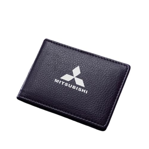 NBVGFGDF Herren Geldbörsen, für Mitsubishi ASX L200 Lancer Outlander Pajero Herren Bifold Geldbörse Tragbare Kreditkarte Geldbörse Slim Wallet mit RFID Schutz,B von NBVGFGDF