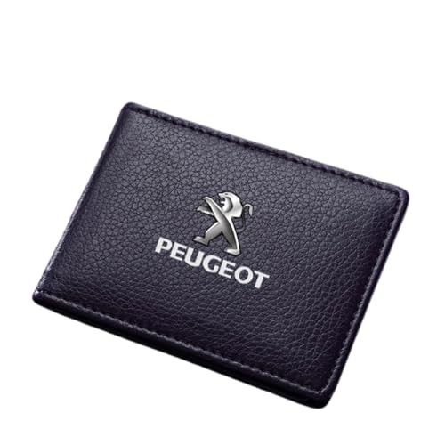 NBVGFGDF Herren Geldbörsen, für Peugeot 3008 4008 107 207 407 408 206 306 307 308 406 806 Herren Bifold Geldbörse Tragbare Kreditkarte Geldbörse Slim Wallet mit RFID Schutz,A von NBVGFGDF