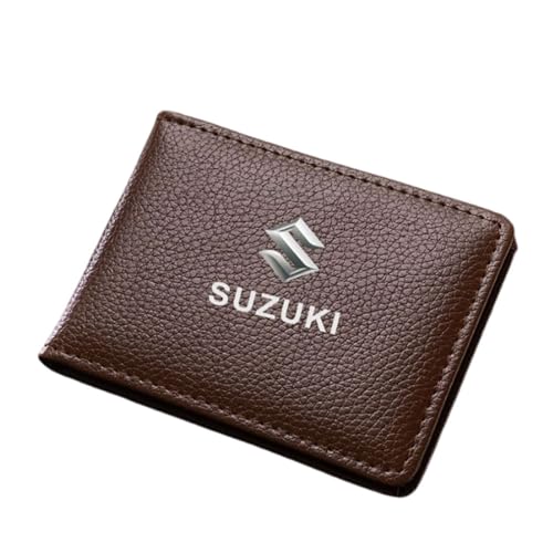 NBVGFGDF Herren Geldbörsen, für Suzuki jimny Swift Vitara SX4 Herren Bifold Geldbörse Tragbare Kreditkarte Geldbörse Slim Wallet mit RFID Schutz,C von NBVGFGDF