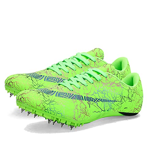 Männer Frauen Laufschuhe Trainingsschuhe Leichtathletik Sprint Spikes Männliche Leichte Trainingsschuh Lace Up Atmungsaktive Turnschuhe Spike-Schuhe Tragen Geeignet Für Professionelle Sportschuh von NBWS