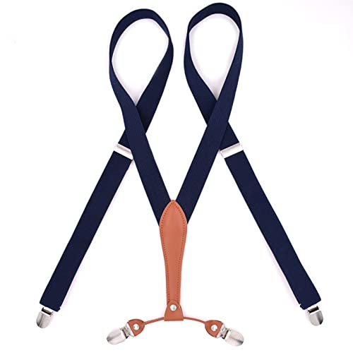 Hosenträger X Design für Herren und Damen mit 4 soliden Clips verfügbar (1Farbe,2.5cm*115cm) von HUAPING