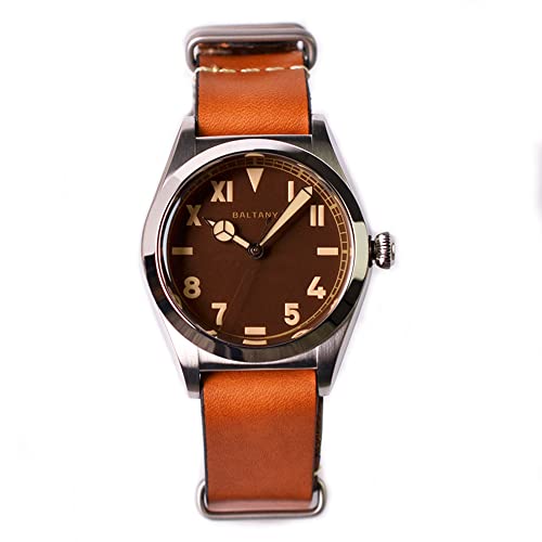 NC Baltany NH38 Automatik Herrenuhr Saphirglas 200m Retro Klassisch Mechanische Taucherarmbanduhr für Herren (Color 3) von NC