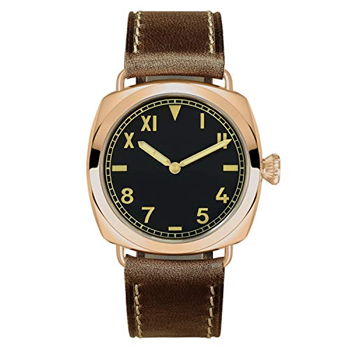 NC San Martin 00448 Bronze Herrenuhren Automatik Dress Casual Armbanduhr Saphirglas Mechanische Armbanduhr (Color 3) von NC