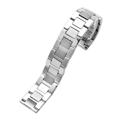 NCSAJCNX Edelstahl-Uhrenarmband, kompatibel mit Cartier Tank Solo Claire, Herren- und Damen-Uhrenarmband aus feinem Stahl(16mm) von NCSAJCNX