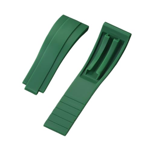NCSAJCNX Gummi, kompatibel mit Rolex Daytona Submariner GMT OYSTERFLEX Silikon-Armband, wasserdichtes Submariner-Armband for Männer und Frauen(Green) von NCSAJCNX