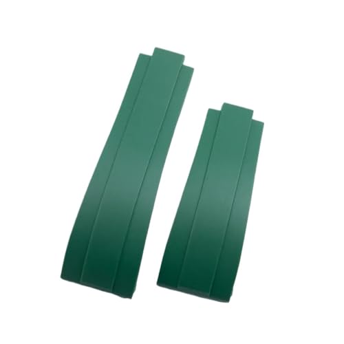 NCSAJCNX Kompatibel mit Daytona Yacht Schwarz Grün Kompatibel mit Water Ghost Demontageband Feinabstimmung Silikonkautschuk Uhrenarmband Labor Lux 20 21mm(Green,21MM_MATTE SILVER) von NCSAJCNX