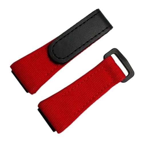 NCSAJCNX Nylon-Armband kompatibel mit Richard Mille RM011 RM3502 RM056 Canvas-Uhrenarmband Armbanduhrenband(Red) von NCSAJCNX