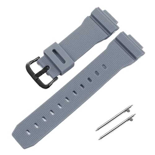 NCSAJCNX Uhrenarmband kompatibel mit Casio G-Shock GM-2100 GM-S2100 GA-2100 GM-5600/GA5600 Silikon-Uhrenarmband Herren-Sport-wasserdichtes Armband(Grey black) von NCSAJCNX