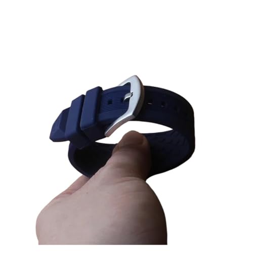 NCSAJCNX Uhrenarmband kompatibel mit MK-Serie Mk8184 Mk8152 Mk9020 Mk8730 Mk8761 8295 8296 8445 Gummi Silikon konvex 29 * 13 mm Herrenbänder Schwarz Braun(Blue) von NCSAJCNX