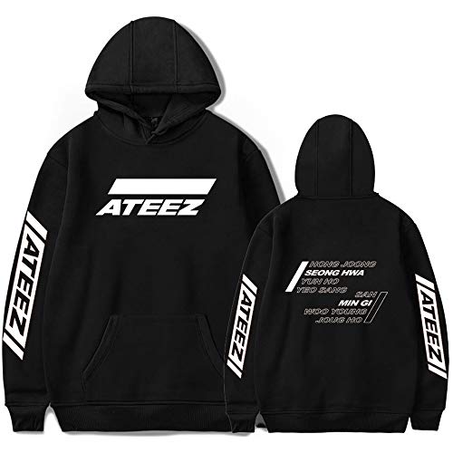 NCTCITY ATEEZ Bedrucken Kapuzenpullover Freizeit Warmer Pullover Langarm Hoodies Sweatshirts Loose Sweater Tops für Herren und Damen HONGJOONG SEONGHWA Yunho YEOSANG SAN MINGI WOOYOUNG JONGHO von NCTCITY