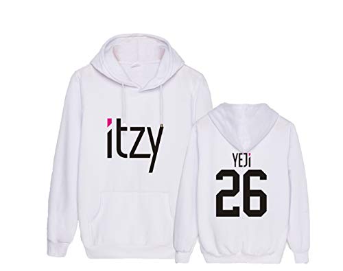 KPOP ITZY Bedrucken Kapuzenpullover Freizeit Langarm Hoodies Langärmliges Loose Sweater Top für Herren und Damen YUNA RYUJIN CHAERYEONG LIA YEJI von NCTCITY