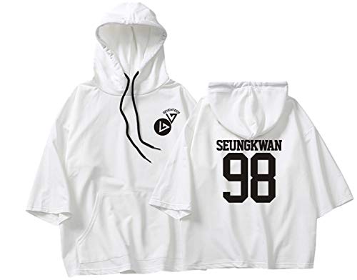 T-Shirt Baumwolle Beiläufige Lose Bedrucktes T Tops Sommer Hoodie Kurzarm T-Shirts SCOUPS JEONGHAN Joshua JUN Hoshi Wonwoo Woozi DK MINGYU THE8 SEUNGKWAN Vernon Dino von NCTCITY