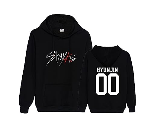 NCTCITY Kapuzenpullover Stray Kids Bedrucken Freizeit Langarm Hoodies Streetwear Sweater Pullover Hip Hop Top Bang Chan Changbin Hyunjin Felix Seungmin Jeongin Jisung Minho Woojin von NCTCITY
