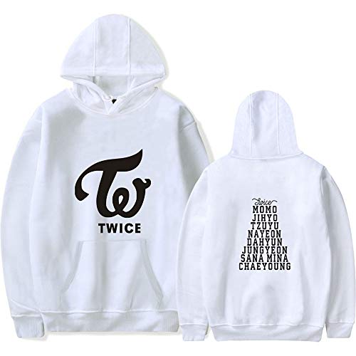 KPOP Twice Bedrucken Kapuzenpullover Freizeit Warmer Pullover Langarm Hoodies Sweatshirts Loose Sweater Tops für Fan NA YEON JUNG YEON MOMO SANA JI Hyo MINA DAHYUN CHAE Young TZUYU von NCTCITY