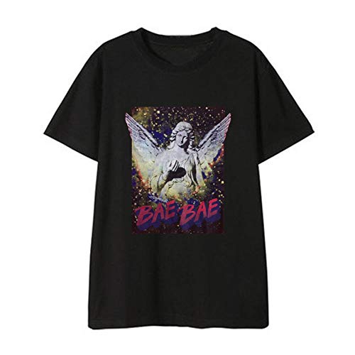 Kurzarm T-Shirt Sommer Beiläufige Lose Bedrucktes Bequemes Tops Rundhals Kurzärmliges Hemd Für Männer Frauen BAE BAE Eyes Nose Lips ACTⅢ: Motte G-Dragon Taeyang DAESUNG von NCTCITY