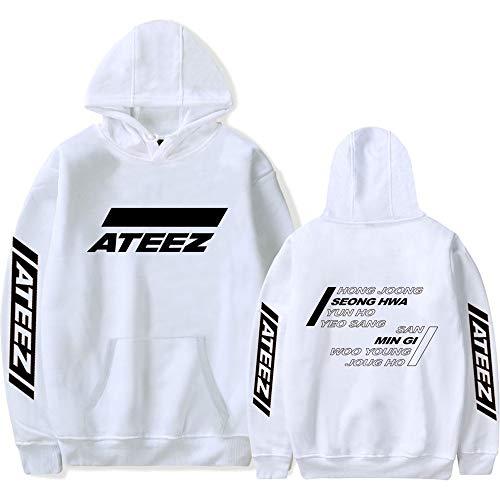 NCTCITY ATEEZ Bedrucken Kapuzenpullover Freizeit Warmer Pullover Langarm Hoodies Sweatshirts Loose Sweater Tops für Herren und Damen HONGJOONG SEONGHWA Yunho YEOSANG SAN MINGI WOOYOUNG JONGHO von NCTCITY