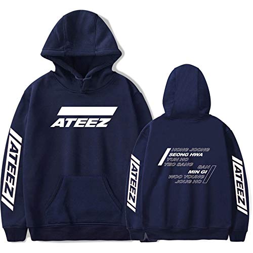 NCTCITY ATEEZ Bedrucken Kapuzenpullover Freizeit Warmer Pullover Langarm Hoodies Sweatshirts Loose Sweater Tops für Herren und Damen HONGJOONG SEONGHWA Yunho YEOSANG SAN MINGI WOOYOUNG JONGHO von NCTCITY