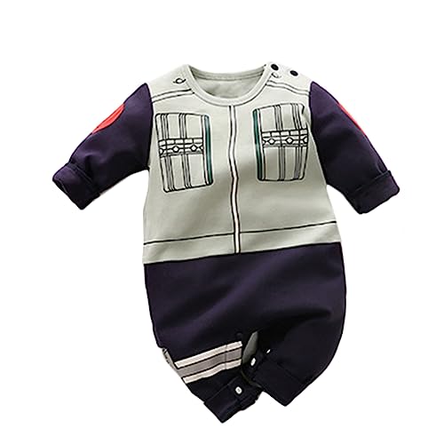 NCTCITY Baby Jungen Mädchen Spielanzug Unisex Einteiler Overall Neugeborene Strampler Kleinkinder Jumpsuit Anime Bodysuit mit Druckknopf von NCTCITY