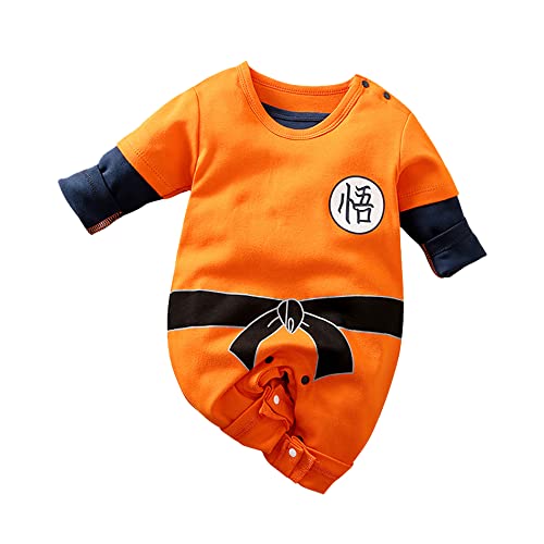 NCTCITY Baby Jungen Mädchen Spielanzug Unisex Einteiler Overall Neugeborene Strampler Kleinkinder Jumpsuit Anime Bodysuit mit Druckknopf von NCTCITY