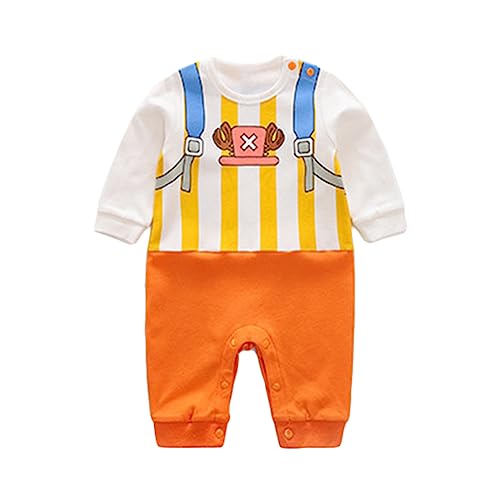 NCTCITY Baby Jungen Mädchen Spielanzug Unisex Einteiler Overall Neugeborene Strampler Kleinkinder Jumpsuit Anime Bodysuit mit Druckknopf von NCTCITY