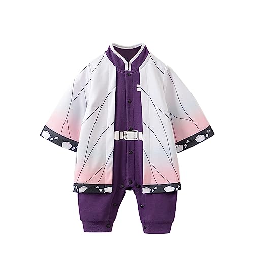 NCTCITY Baby Jungen Mädchen Spielanzug Unisex Einteiler Overall Neugeborene Strampler Kleinkinder Jumpsuit Anime Bodysuit mit Druckknopf von NCTCITY