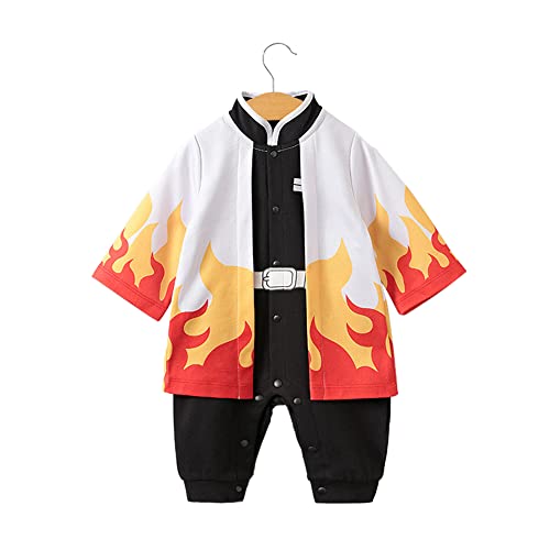 NCTCITY Baby Jungen Mädchen Spielanzug Unisex Einteiler Overall Neugeborene Strampler Kleinkinder Jumpsuit Anime Bodysuit mit Druckknopf von NCTCITY