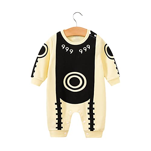 NCTCITY Baby Jungen Mädchen Spielanzug Unisex Bodys Einteiler Overall Neugeborene Strampler Kleinkinder Jumpsuit Anime Cosplay Bodysuit Playwear Onesies mit Druckknopf Luffy Chopper Son Goku von NCTCITY