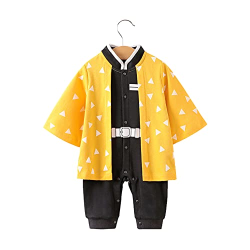 NCTCITY Baby Jungen Mädchen Spielanzug Unisex Einteiler Overall Neugeborene Strampler Kleinkinder Jumpsuit Anime Bodysuit mit Druckknopf von NCTCITY