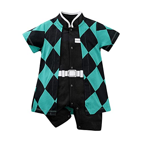 NCTCITY Baby Jungen Mädchen Spielanzug Unisex Einteiler Overall Neugeborene Strampler Kleinkinder Jumpsuit Anime Bodysuit mit Druckknopf von NCTCITY
