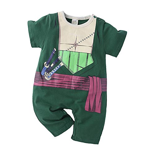 NCTCITY Baby Strampler Kinder Overall Rundhals Jumpsuit Neugeborenes Kleinkind Spielanzug mit Druckknopf Sommer Jungen Mädchen Kurzarm Cartoon Kleidung von NCTCITY